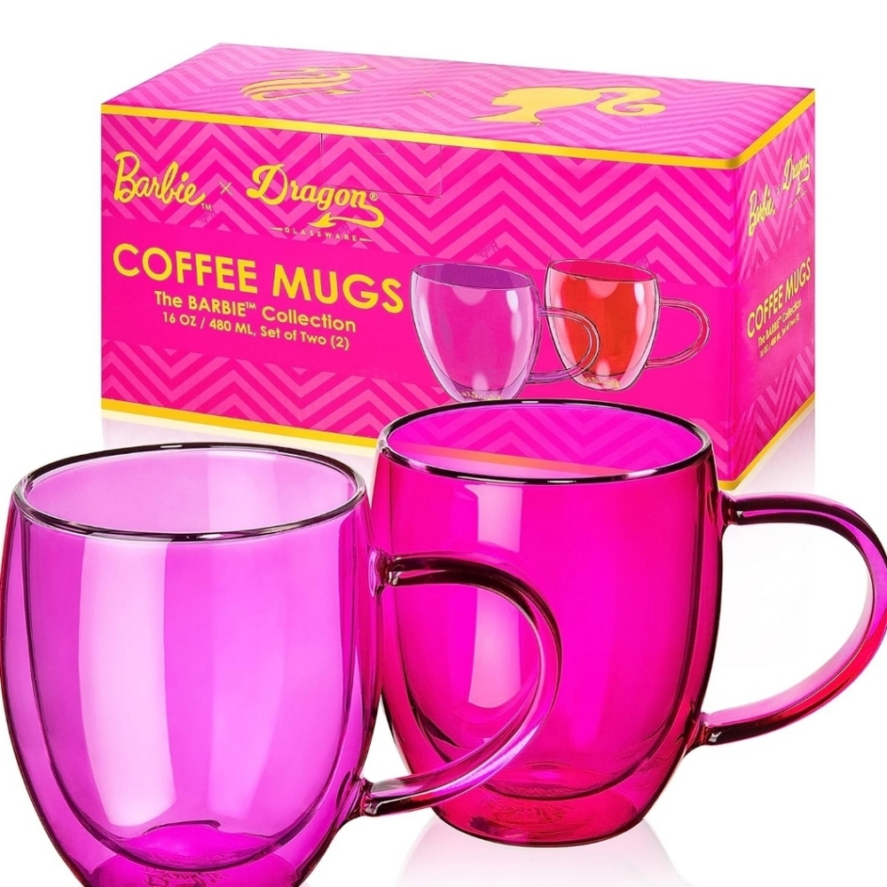 Barbie 2 pc coffee cup set